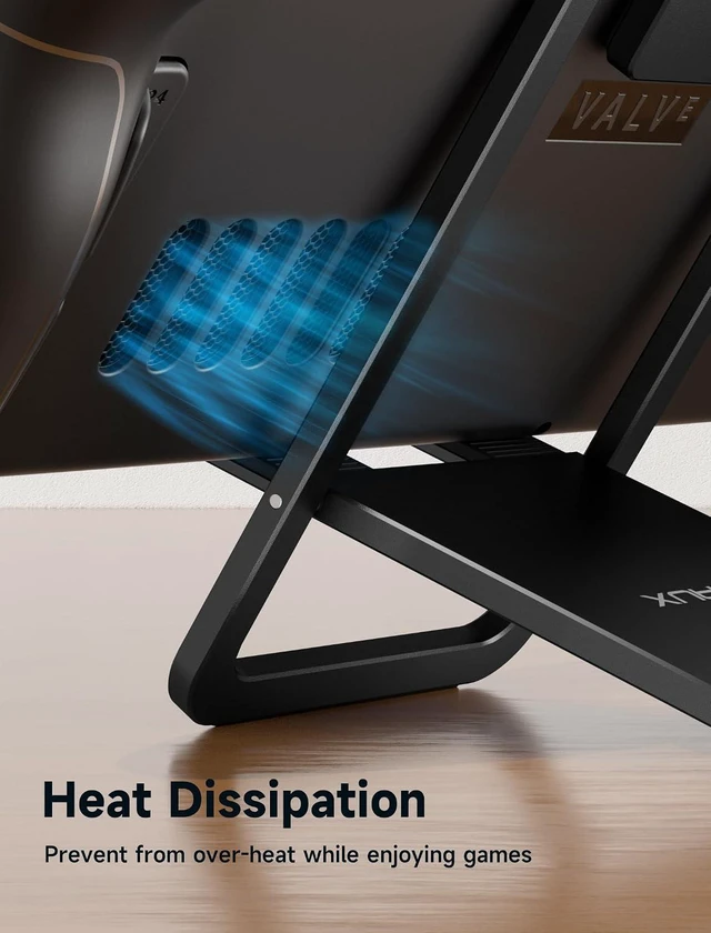 Alt view image 5 of 7 - Universal Tablet Stand, Fold-Flat Adjustable Holder, Black