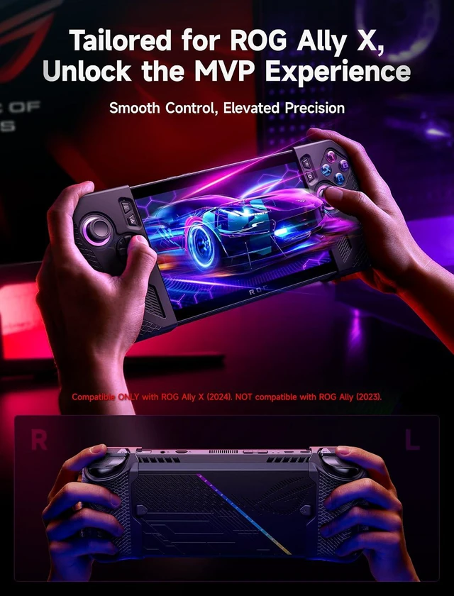 Alt view image 2 of 7 - Silicone Grip Protection Case Compatible with ROG Ally X(ONLY)- Black