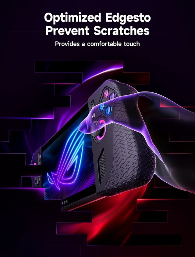 Alt view image 4 of 7 - Silicone Grip Protection Case Compatible with ROG Ally X(ONLY)- Black