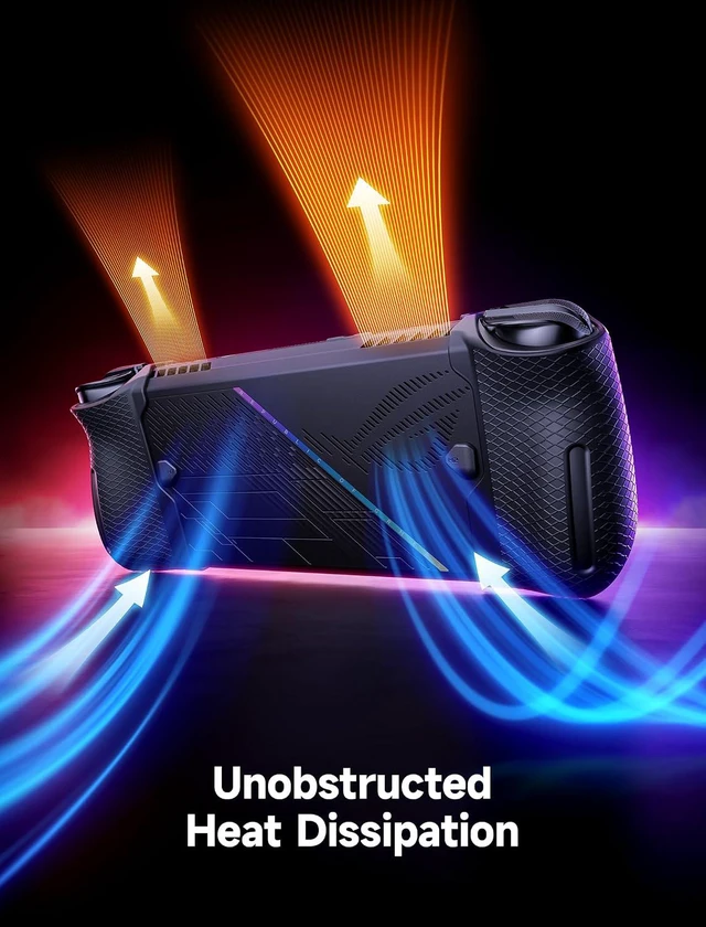 Alt view image 7 of 7 - Silicone Grip Protection Case Compatible with ROG Ally X(ONLY)- Black