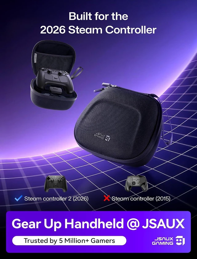 Alt view image 2 of 7 - Case for Steam Controller 2 (2026), Steam controller 2 Storage Case