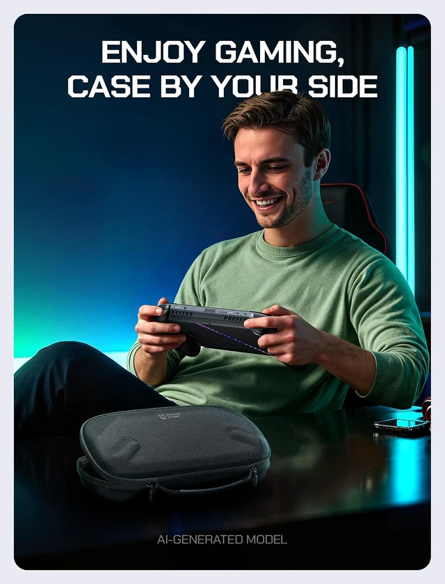 Alt view image 7 of 7 - Carrying Case for ROG Xbox Ally/Ally X (2025), Slim, Compact, BG0135