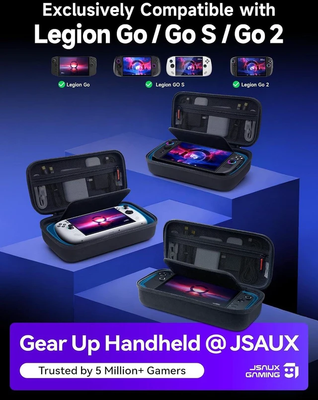 Alt view image 2 of 7 - Carrying Case for Lenovo Legion Go/Go S/Go 2, Large Hard Travel Bag