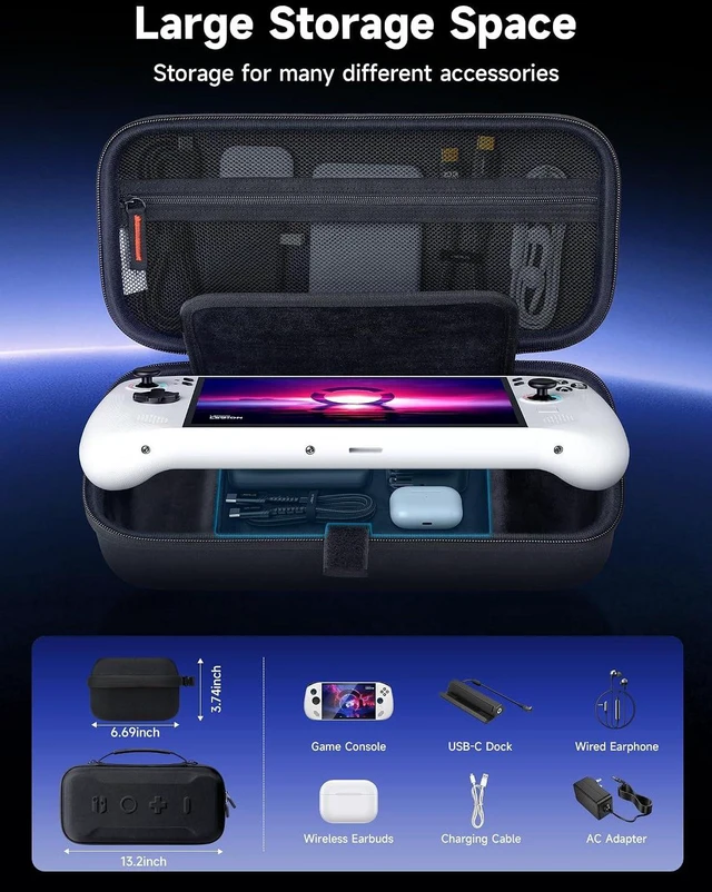 Alt view image 3 of 7 - Carrying Case for Lenovo Legion Go/Go S/Go 2, Large Hard Travel Bag