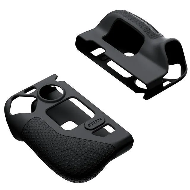 Alt view image 2 of 7 - Silicone Grip Case Set for Steam Deck OLED/LCD, Left & Right, Black