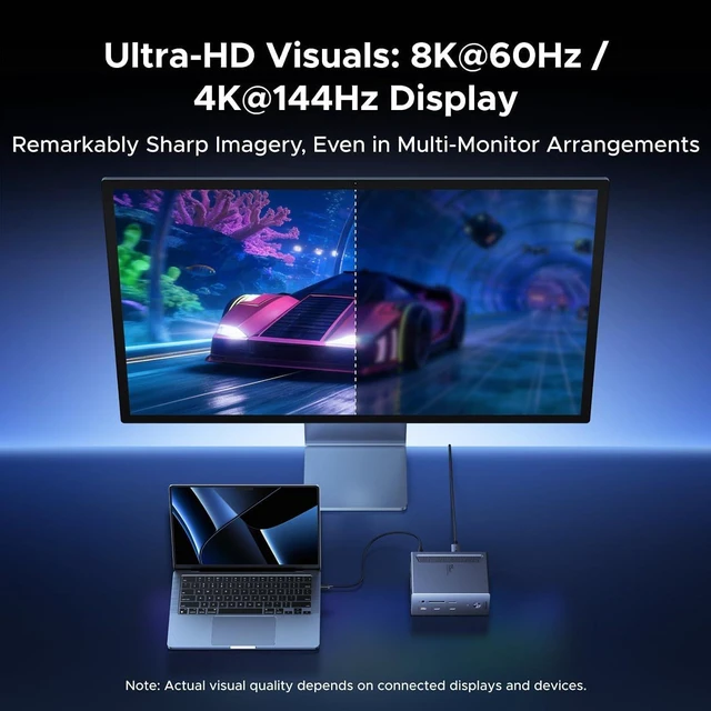 Alt view image 4 of 7 - USB-C DisplayLink Docking Station, Quad Monitor, Driver Required