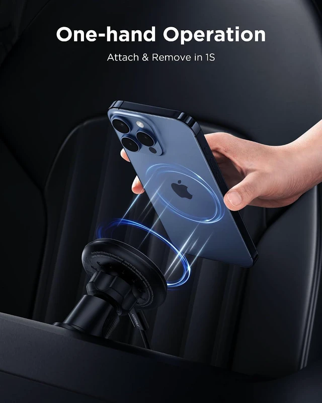 Alt view image 7 of 7 - Mag-Safe Car Mount Charger - Qi2 15W Magnetic Car Phone Holder, 15W Wireless Qi2 Car Charger Mag-Safe Phone Holder, Car Vent Phone Mount Magnet Car Phone Holders for iPhone 16 15 14 13 12 Series