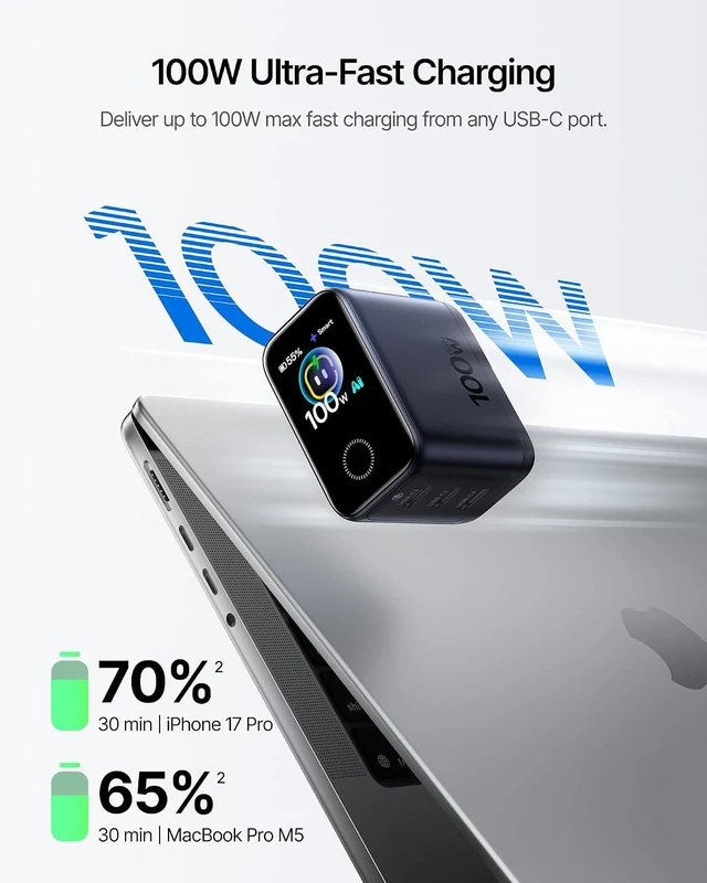 Alt view image 4 of 7 - PicoGo Pro AH22 100W USB C Charger Fast Charging with Smart Display