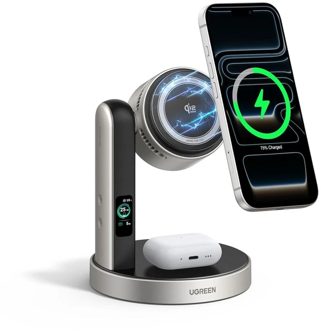Main image of Magflow 25W Qi2.2-Certified 2-in-1 Wireless Charging Station