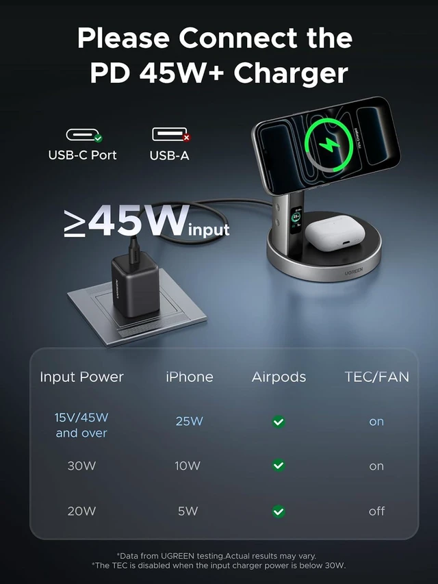Alt view image 7 of 7 - Magflow 25W Qi2.2-Certified 2-in-1 Wireless Charging Station