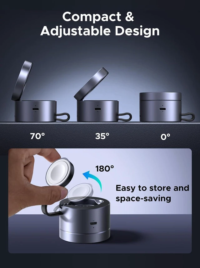 Alt view image 4 of 7 - Qi2 15W 3-in-1 MagSafe-Compatible Foldable Wireless Charging Station