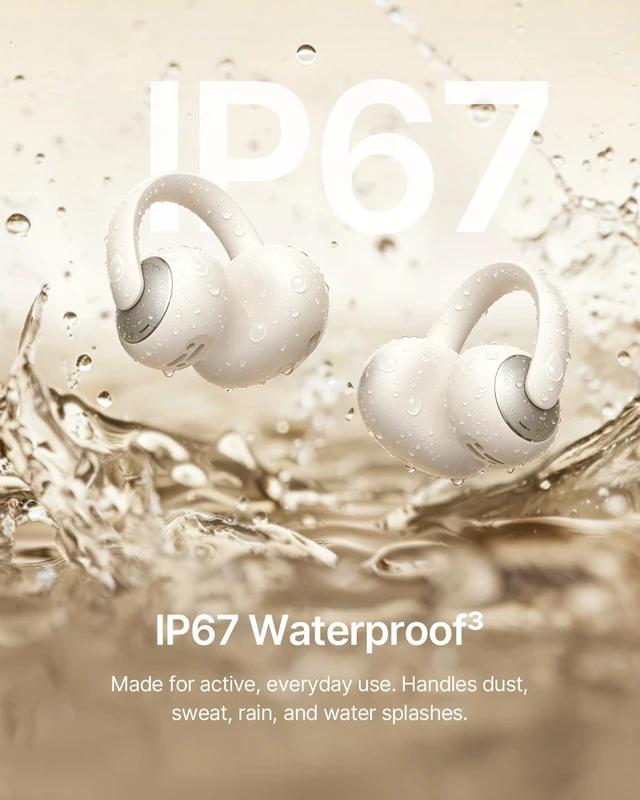 Alt view image 7 of 7 - Bowie MC2 Open Ear Clip On Earbuds, CloudComfort 2.0 Wrap-Around Design, LDAC Hi-Res Audio, Bluetooth 6.0, 55H Playtime, 4-Mic AI Clear Call, IP67 Waterproof for Running Gym Workouts