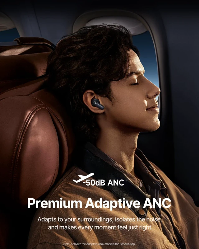 Alt view image 3 of 7 - Inspire XP1 Adaptive Noise Cancelling Earbuds, Sound by Bose, Dolby Audio, Premium Real-Time Adaptive ANC, Adaptive Tuning Sound, Natural Fit Design, 6-Mic Adaptive Clear Calls, 45H Playtime