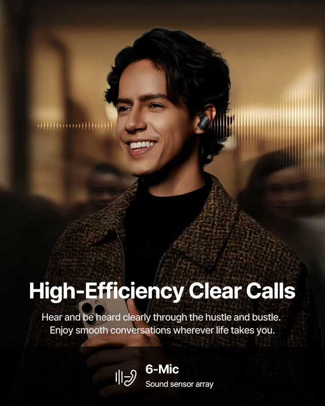 Alt view image 5 of 7 - Inspire XP1 Adaptive Noise Cancelling Earbuds, Sound by Bose, Dolby Audio, Premium Real-Time Adaptive ANC, Adaptive Tuning Sound, Natural Fit Design, 6-Mic Adaptive Clear Calls, 45H Playtime