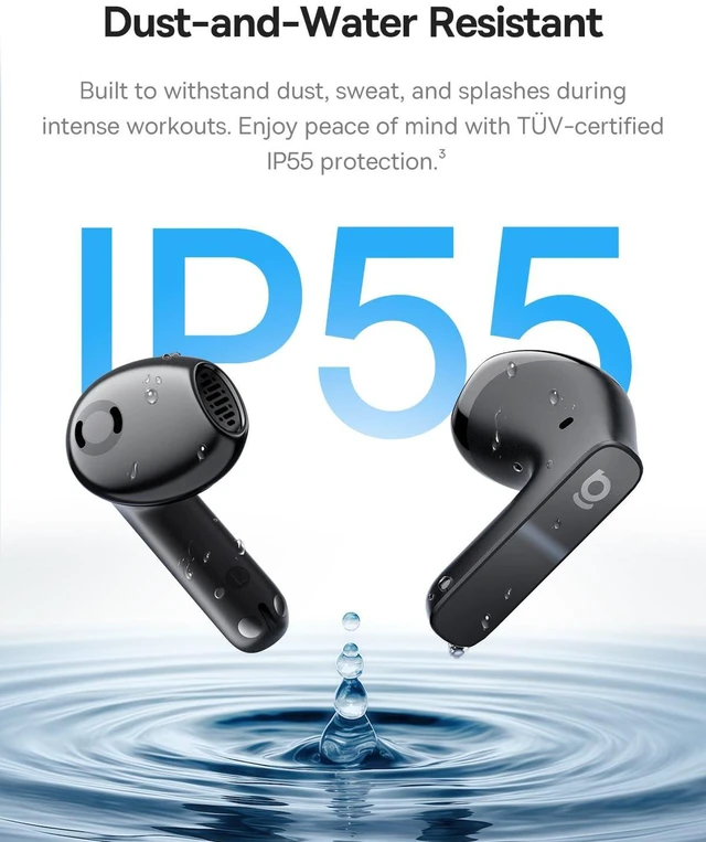 Alt view image 7 of 7 - BS1 NC Semi-in-Ear Noise Cancelling Earbuds with Adaptive Hybrid ANC, No Ear Pressure, Hi-Res Audio (LDAC), 40H Playtime, 4g Ultra-Lightweight Fit, 6-Mic AI Clear Call