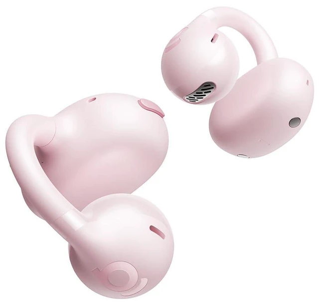 Main image of Bass BC1 Open Ear Earbuds Clip-On Headphones, Open-Ring Comfort with Tri-Curve Snug Clip, Powerful Sound with SuperBass, 4-Mic Clear Calls, IP55 Waterproof, 38H Playtime
