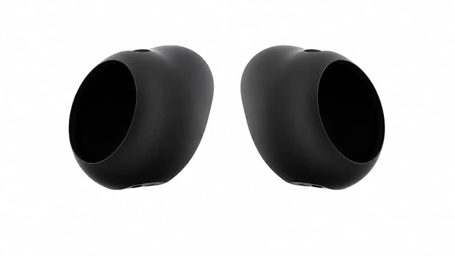 Main image of Replacement Silicone Ear Tips for Bowie MC2 Clip-On Earbuds, 1 Pair (Black, S/M/L/XL)