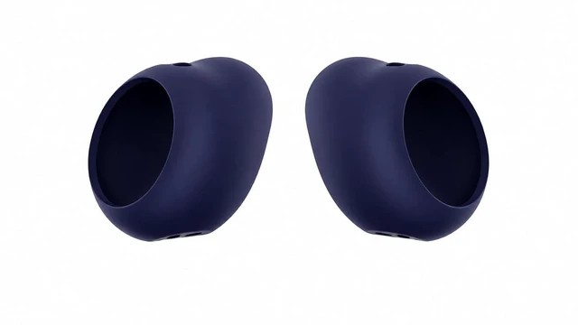 Main image of Replacement Silicone Ear Tips for Bowie MC2 Clip-On Earbuds, 1 Pair (Blue, M/L/XL)
