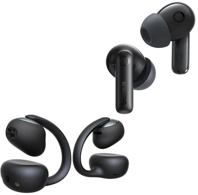 Main image of Bowie MC2 Open Ear Clip On Earbuds & BP1 Pro Noise Cancelling Wireless Earbuds