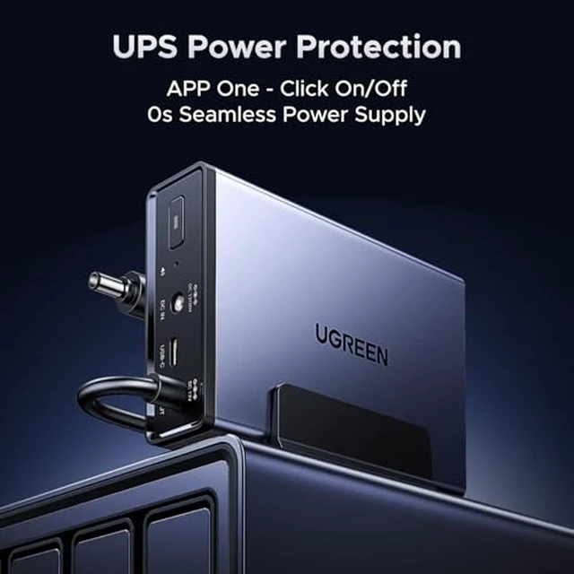 Alt view image 7 of 7 - NAS DH4300 Plus & US3000, 12000mAh Uninterruptible Battery Power Supply Bundle NAS DH4300 Plus 4-Bay with 120TB Storage Capacity
