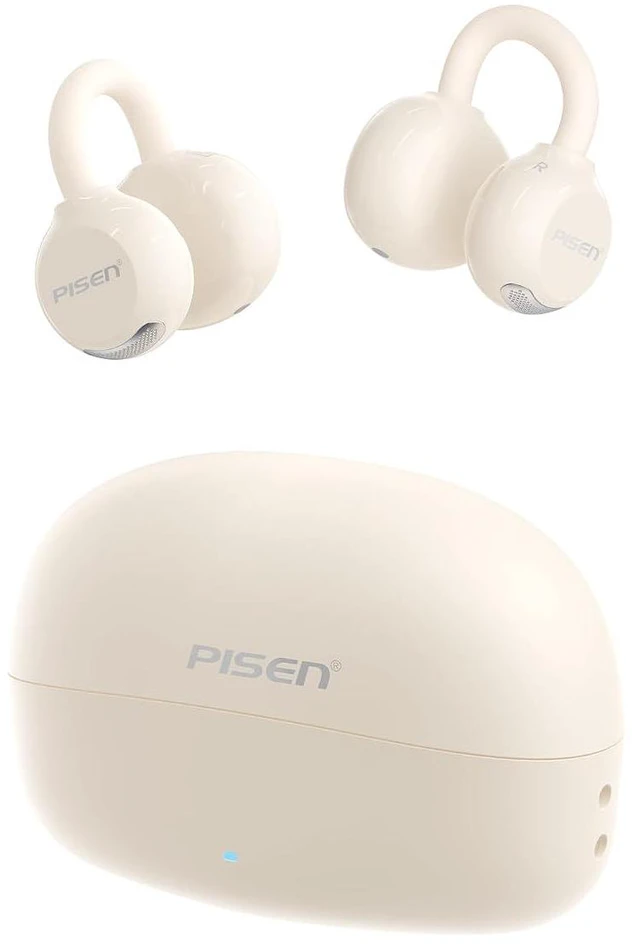 Main image of Clip-On Open Ear Earbuds, 4.6g ENC Bluetooth 6.0 Wireless Headphones