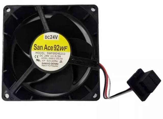 Main image of 1 PCS 9WF0924S203 DC24V 0.5A 92×92×32mm Cooling Fans
