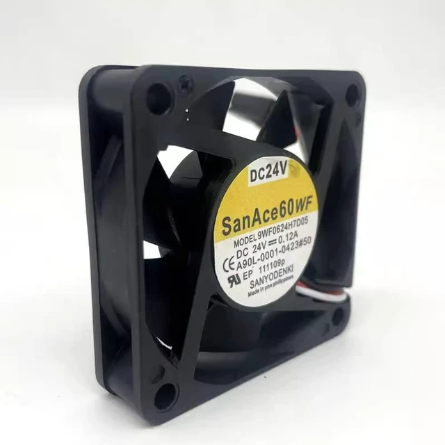 Alt view image 2 of 4 - 9WF0624H7D05 Fan DC24V 0.12A 6CM 60×60×15mm FANUC Cooling Fan