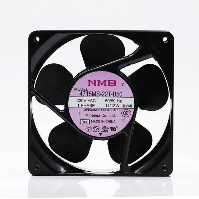 Main image of 4715MS-22T-B50 Fan 220VAC 14/13W AC Axial Cooling Fan 4715MS-22T-B50-B00