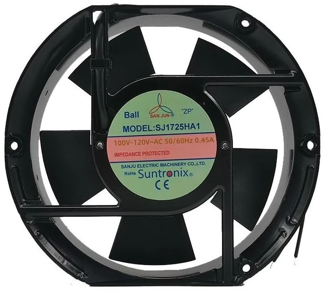 Main image of 1 PCS SJ1725HA1 110V-120V 0.45A 172×150×51mm 2-Wire Cooling Fan