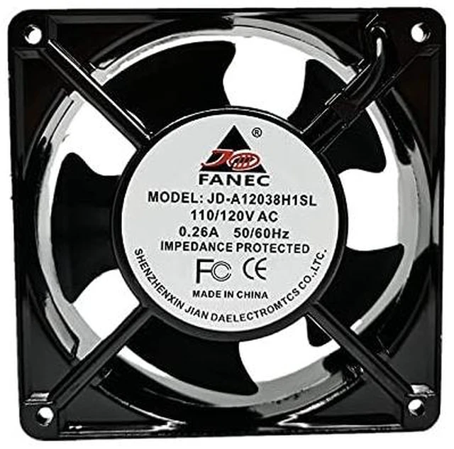 Main image of 1 PCS JD-A12038H1SL 110/120V 0.26A 12038 12CM 2-Wire Cooling Fan