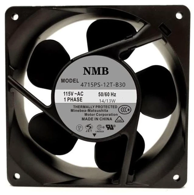 Main image of 1 PCS 4715PS-12T-B30 AC AXIAL Fan 115V 14/13W 120×120×38mm Cooling Fan