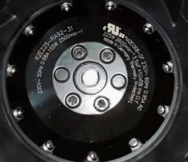 Alt view image 3 of 4 - 1 PCS R2E225-RA92-31 230V 0.68A 155W Cooling Fan