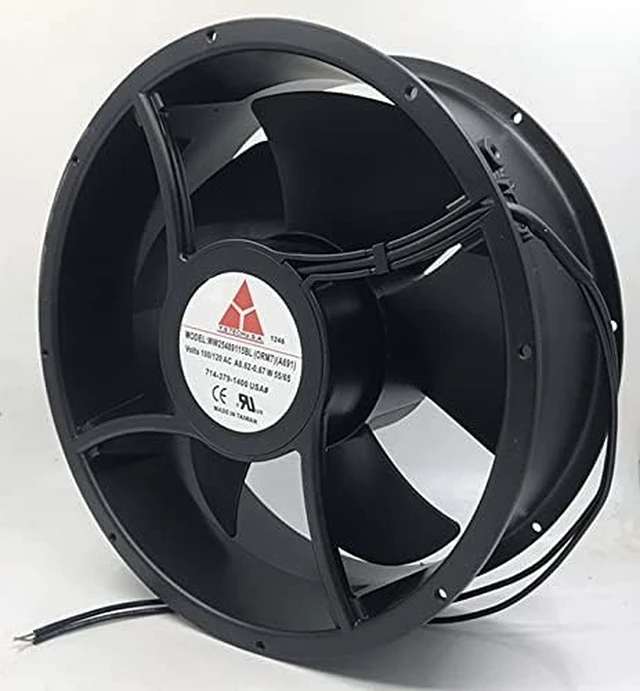 Alt view image 3 of 4 - WW25489115BL(ORM7)(A691) 100/120V 0.62-0.7A 55/65W 254×89mm Cooling Fan for WW25489115BL Fan
