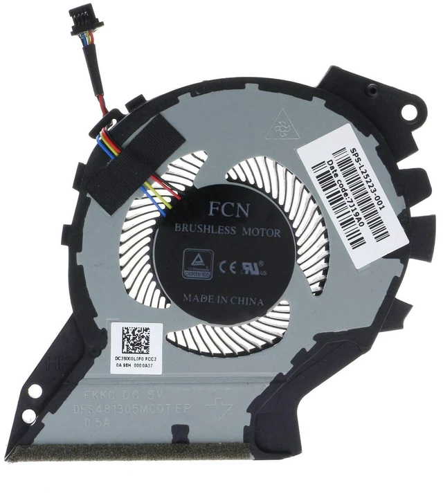 Alt view image 5 of 6 - CPU&GPU Cooling Fan for HP ZBook 15v G5 Mobile Workstation L25223-001 L25224-001