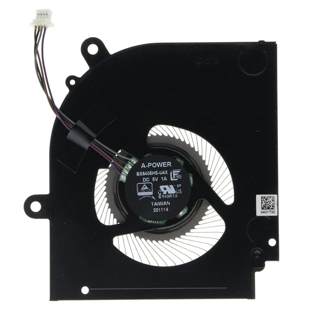 Alt view image 5 of 6 - CPU&GPU Cooling Fan for MSI Stealth 15M A11UEKV-009US MS-1563 BS5405HS-U4W BS5405HS-U4X