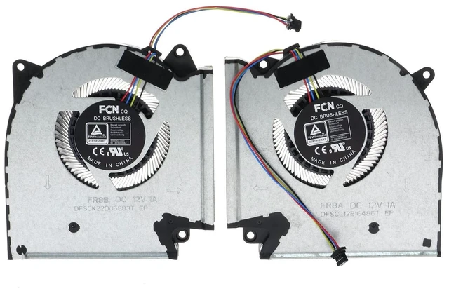 Main image of CPU & GPU Cooling Fan for ASUS ROG Strix G15 Advantage Edition G513QY G713QY FR8A FR9J DFSCL12E16486T 13NR06X0T02011 FR8B FR9K DFSCK22D05883T 13NR06X0T01011 12V