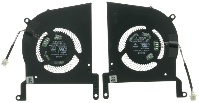 Main image of Compatible CPU & GPU Cooling Fan for MSI 14K2 Stealth 14 AI Studio A1V A13UDX A13VE A13VF A13VG MS-14K2 | Replaces BS5412HS-U6H U6L U6S U6T | DC12V 0.55A 4-Pin | 14K2-CPU 14K2-GPU
