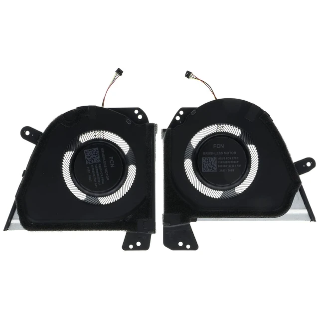 Alt view image 2 of 6 - CPU & GPU Cooling Fan for ASUS ROG Zephyrus M16 (2022) GU603ZE GU603ZM GU603ZW GU603ZX FP9R 13NR08R0T02011 FP9Q 13NR08R0T03011