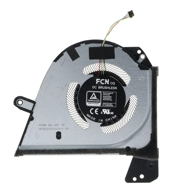 Alt view image 5 of 6 - CPU & GPU Cooling Fan for ASUS ROG Zephyrus M16 (2022) GU603ZE GU603ZM GU603ZW GU603ZX FP9R 13NR08R0T02011 FP9Q 13NR08R0T03011