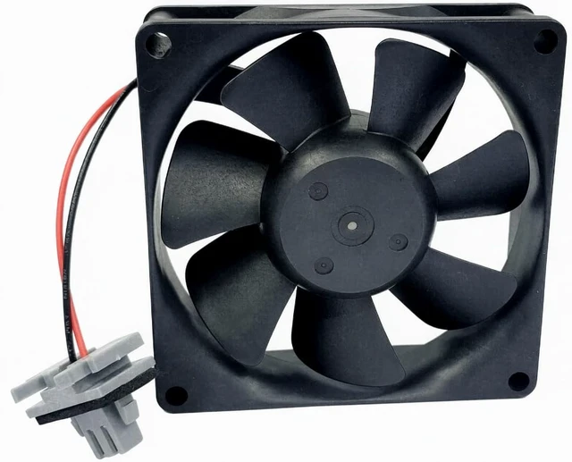 Alt view image 2 of 2 - 1 Pcs PUDC24U7C-L01 24V 0.18A 4.3W 80×80×25mm 2-Wire Cooling Fan