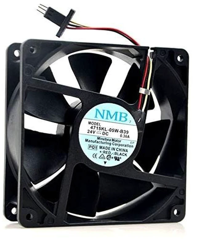 Main image of 1 Pcs 4715KL-05W-B39 DC24V 0.36A 12038 120×120×38mm Double Ball Frequency Converter axial Fan 4715KL-05W-B39 Cooling Fan