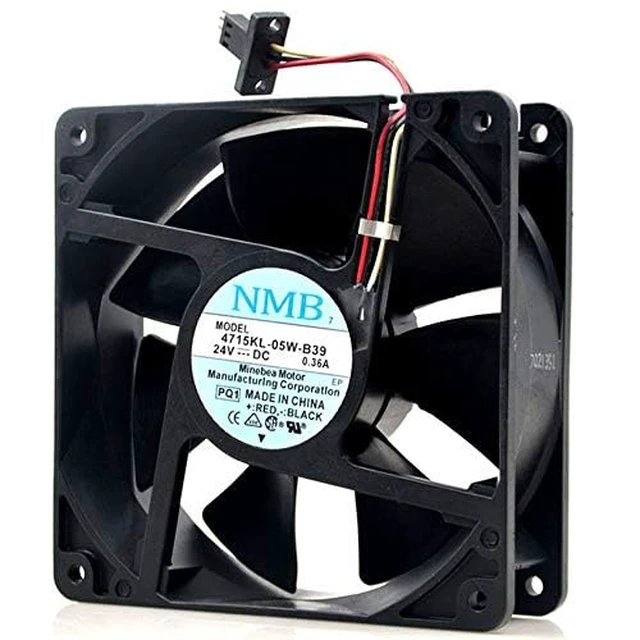 Alt view image 2 of 4 - 1 Pcs 4715KL-05W-B39 DC24V 0.36A 12038 120×120×38mm Double Ball Frequency Converter axial Fan 4715KL-05W-B39 Cooling Fan