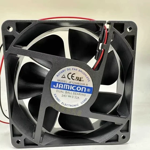 Main image of 1 PCS JF1238B2HR-R 12038 24V 0.32A 12CM Inverter Cooling Fan