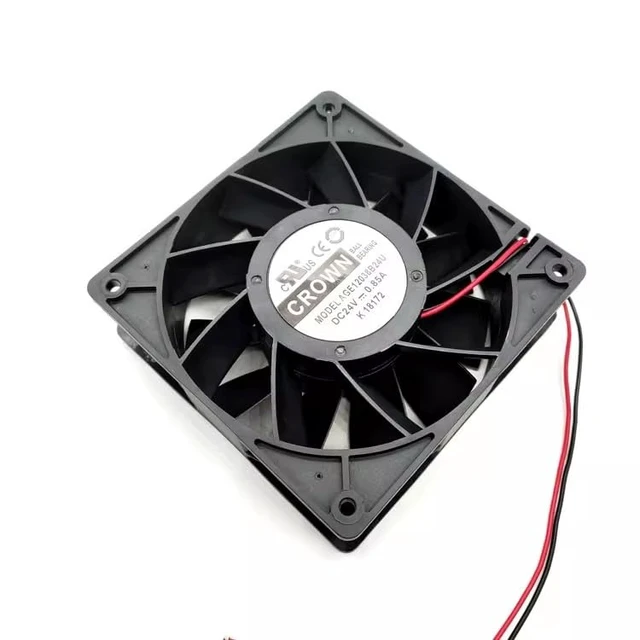 Alt view image 4 of 6 - 1 PCS AGE12038B24U 120×120×38mm 24V 0.85A High-Volume Cooling Fan