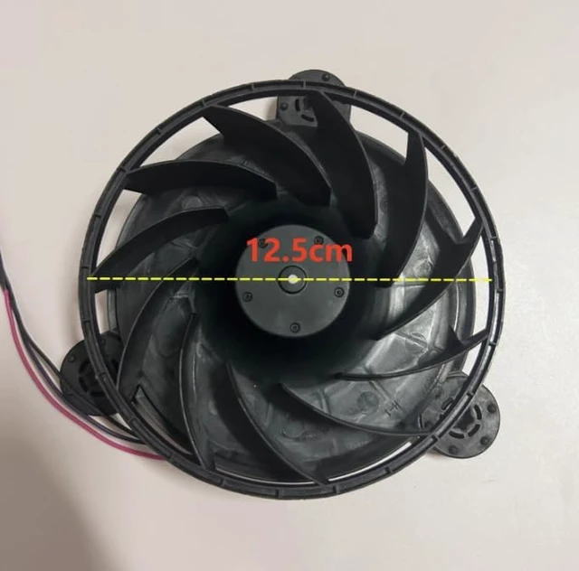 Alt view image 2 of 2 - 1 Pcs ZWF-33-125 DC 12V 2.5W 1600RPM 3-Wire Refrigerator Cooling Fan
