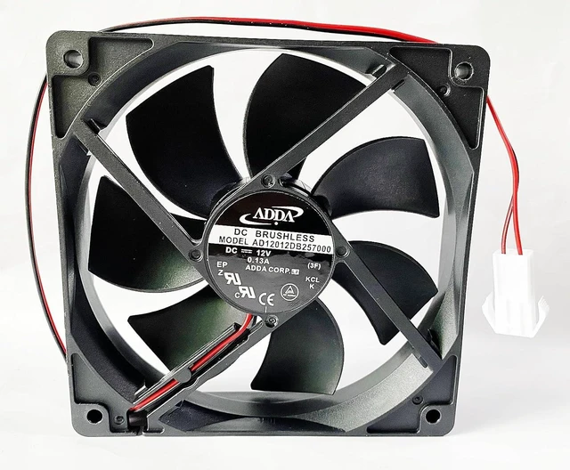 Main image of 1 PCS AD12012DB257000 DC Fan for AD12012DB257000 DC12V 0.13A 120×120×25mm Inverter Fan