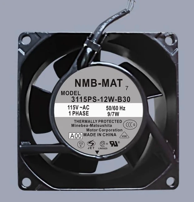 Main image of 1 PCS 3115PS-12W-B30-A00 AC AXIAL Fan 3115PS-12W-B30 115V 9/7W 80×80×38mm Cooling Fan