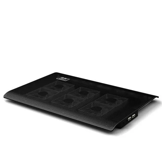 Alt view image 2 of 5 - Gaming Laptop Cooling Pad with 6 Fans, Ultra Slim Adjustable Airflow Notebook Cooler Stand for 17 Inch Gaming Notebooks
