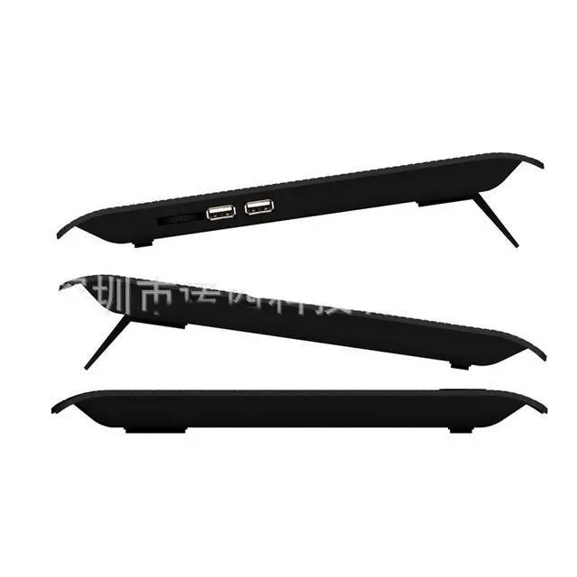 Alt view image 4 of 5 - Gaming Laptop Cooling Pad with 6 Fans, Ultra Slim Adjustable Airflow Notebook Cooler Stand for 17 Inch Gaming Notebooks