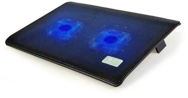 Main image of Silent Dual Fan Laptop Cooling Pad, Ultra Slim Notebook Cooler Stand for 14-15.6 Inch, Quiet Portable Laptop Cooling Base with 2 Fans